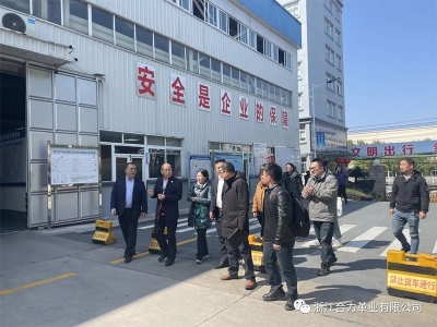 麗水市市場(chǎng)監(jiān)督管理局、浙江省皮革廠行業(yè)協(xié)會(huì)、嘉興學(xué)院及浙江省標(biāo)準(zhǔn)化研究院領(lǐng)導(dǎo)蒞臨我司指導(dǎo)工作